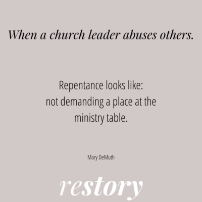 Abusers and Repentance